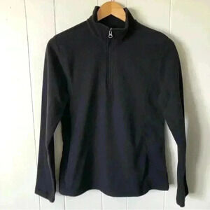 Lands’End Quarter Zip Fleece Sweatshirt Pullover Size S
